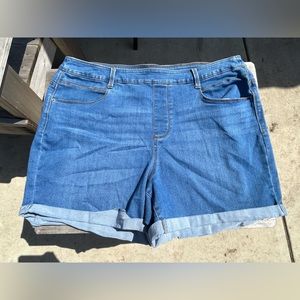 Time and Tru pull on jean shorts.